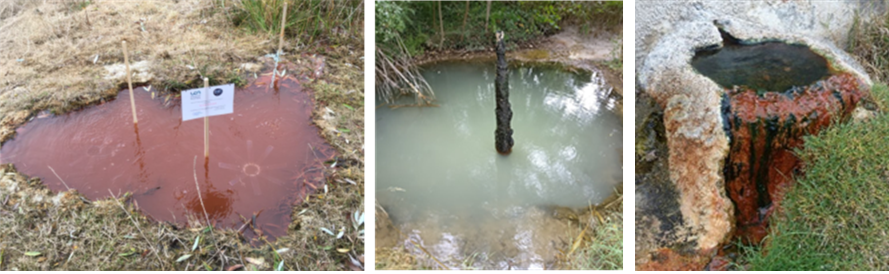 Figure 3 Photos des sources minérales étudiées