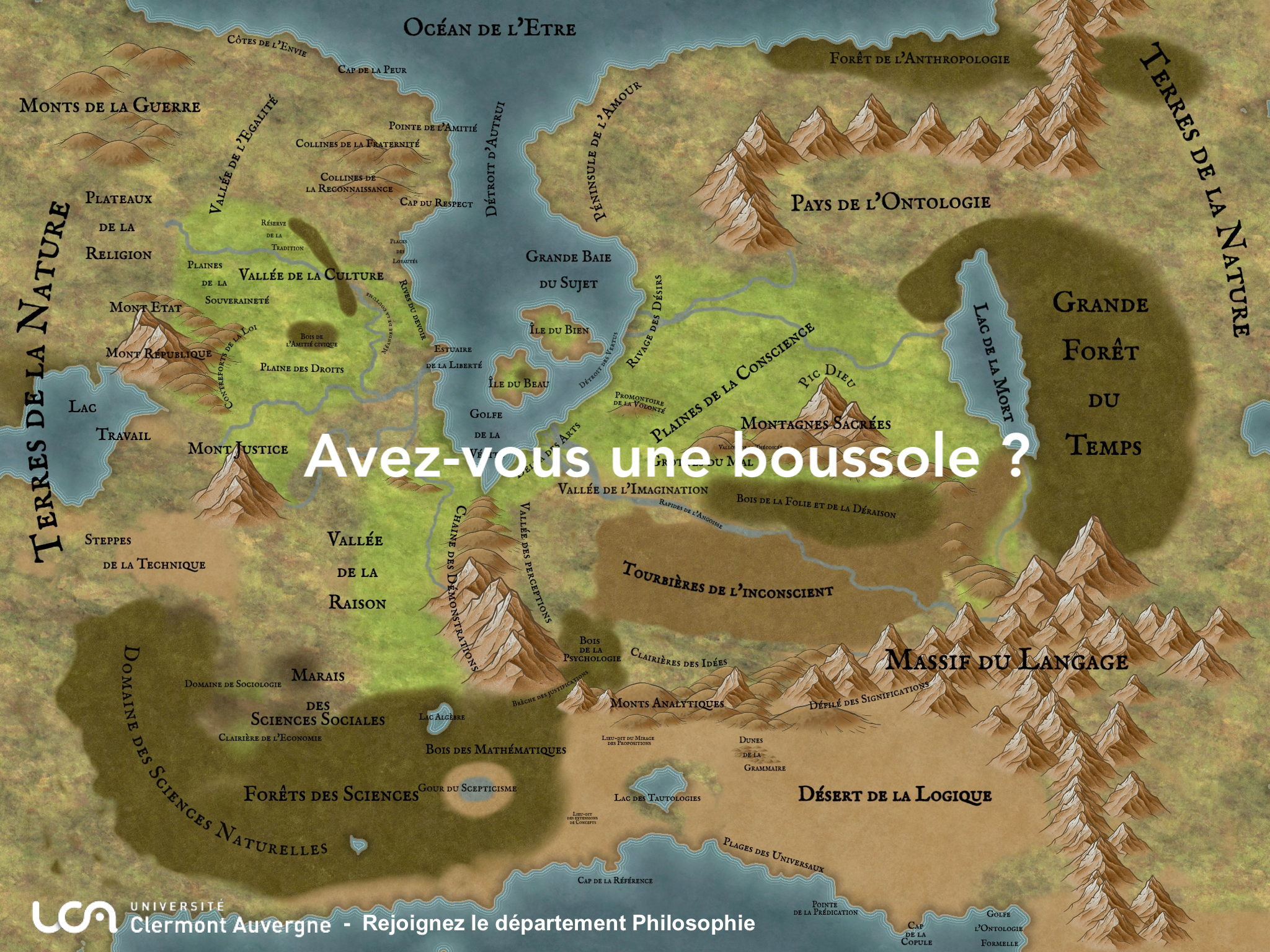 Carte de la philosophie - par Henri Galinon
